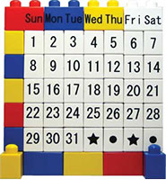 ミニ・ブロックカレンダー カラー